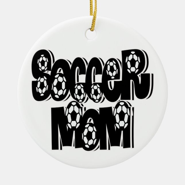 FUSSBALL-MAMA-VERZIERUNG KERAMIKORNAMENT (Vorne)