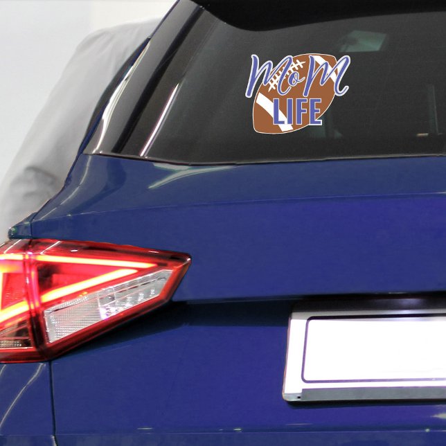 Fußball Mama Vinyl Car Fenster Aufkleber (Football mom life vinyl sticker decal )