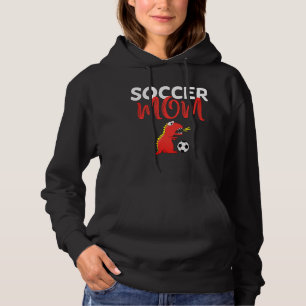 Fußball-Mamas vereint Dinosaurier-Spaß Hoodie