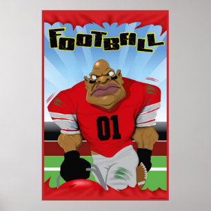 FUSSBALL-MANN POSTER