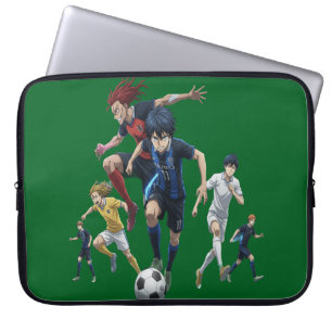 Fußball-Mannschaft Laptop-Hülle – Cartoon-Action Laptopschutzhülle
