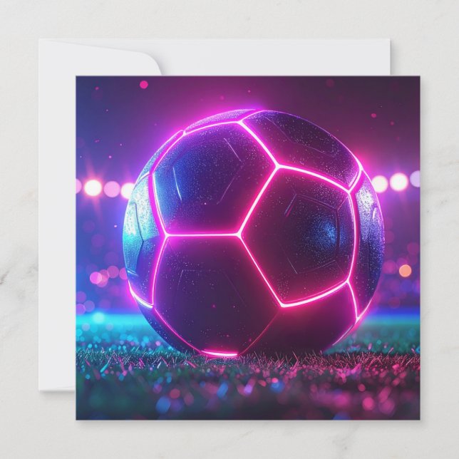 Fußball Mega Einladung (Vorderseite)