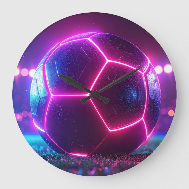 Fußball-Megastadion Große Wanduhr (Vorderseite)