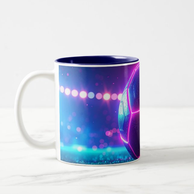 Fußball-Megastadion Zweifarbige Tasse (Links)