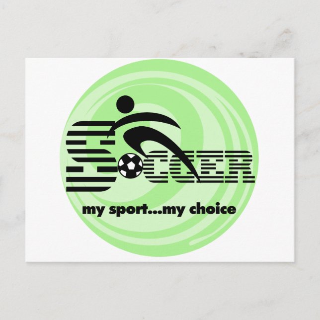 Fußball meine T - Shirt und Geschenke Postkarte (Vorderseite)
