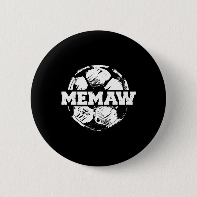 Fußball Memaw Fußball Byll Split Lustiger Fußball  Button (Vorderseite)