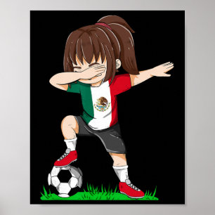 Fußball Mexiko Trikot Shirt Mexikanische Flagge Fo Poster