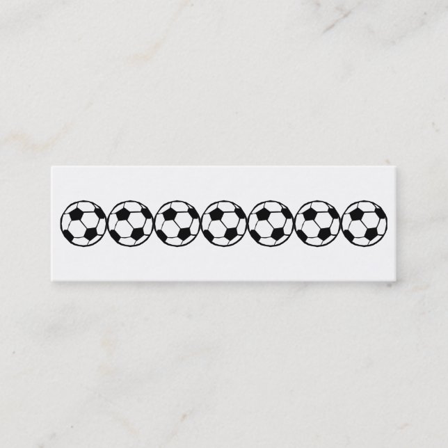 Fußball Mini Visitenkarte (Vorderseite)