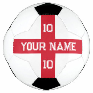 Fußball mit England-Flagge und benutzerdefinierter