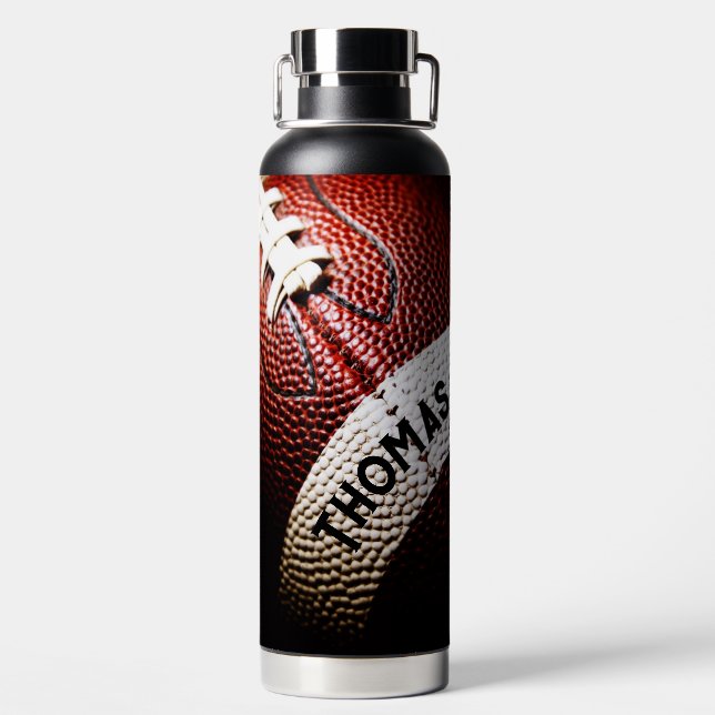 Fußball mit Namen Trinkflasche (Rückseite)