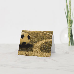 Fußball-Mitteilungskarten Dankeskarte