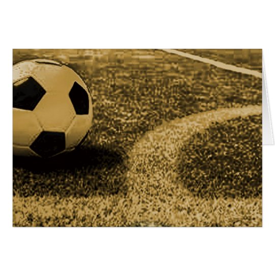 Fußball-Mitteilungskarten Karte