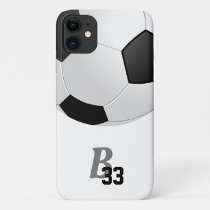Fußball-Monogramm Anzahl Kinder Sport Case-Mate iPhone Hülle