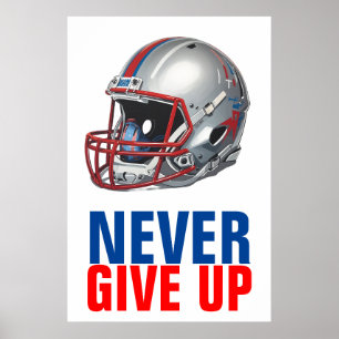 Fußball Motivierend Nicht Aufgeben  Poster