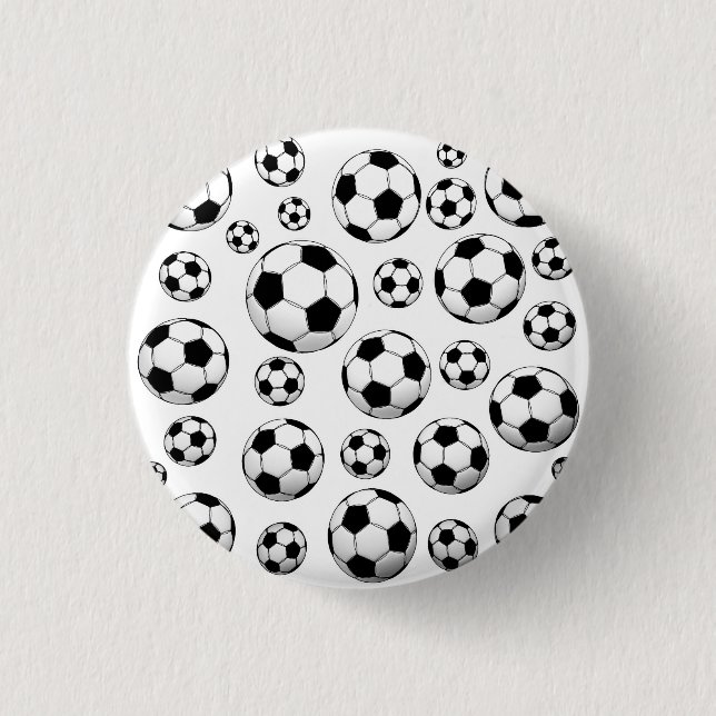 Fußball-Muster Button (Vorderseite)