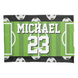 Fußball-Muster Name Jersey Sports Kissenbezug