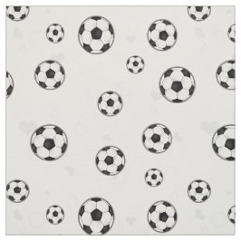 Fußball-Muster Schwarzweiss Stoff