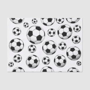 Fußball-Muster Seidenpapier