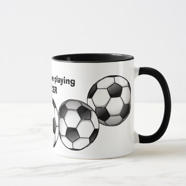 Fußball-Muster-Tasse Tasse (Rechts)