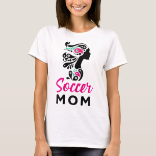 Fußball-Mutter-Outfits Lustige Fußball-Mutter Mama T-Shirt