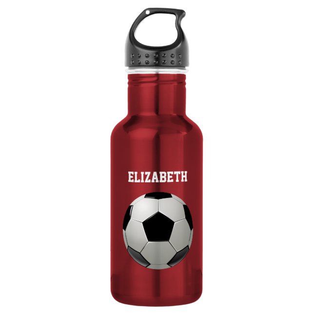 Fußball Name angepasst Trinkflasche (Vorderseite)