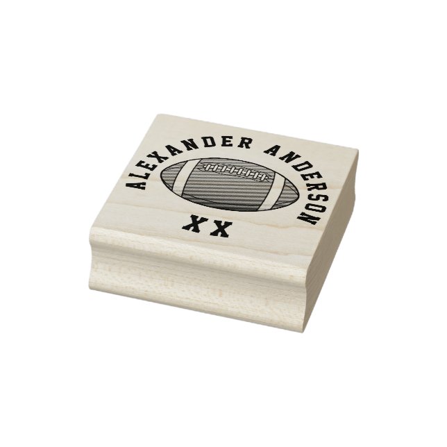 Fußball Name und Jersey-Nummer personalisieren Gummistempel (Stempel)
