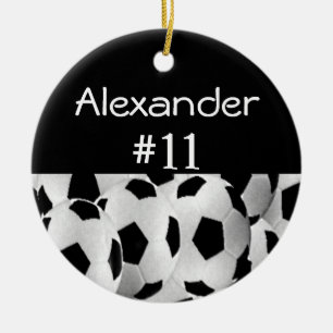 Fußball-Namenszahl Keramikornament