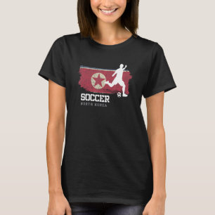 Fußball Nordkorea Flag Football Team Fußballspiele T-Shirt