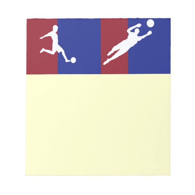 Fußball-Notepad Notizblock (Vorderseite)