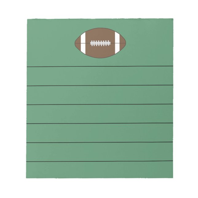 Fußball Notizblock Geschenk (Vorderseite)