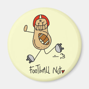 Fußball-Nuss-T-Shirts und Geschenke Magnet
