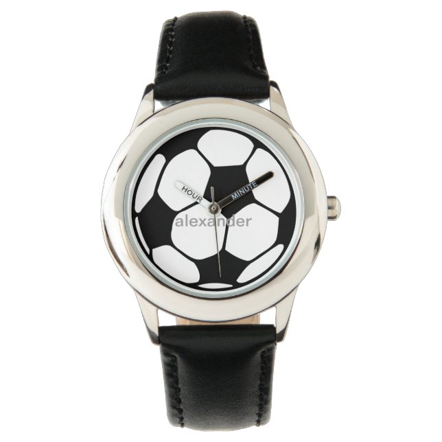 Fußball oder Fußball Armbanduhr (Vorderseite)