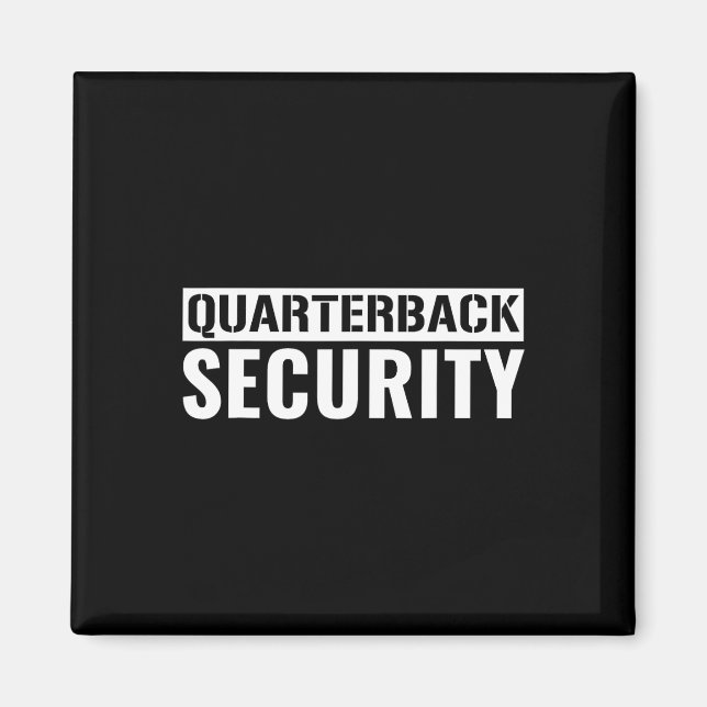 Fußball Offensive Linie Lineman Quarterback Protec Magnet (Vorne)