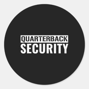 Fußball Offensive Linie Lineman Quarterback Protec Runder Aufkleber