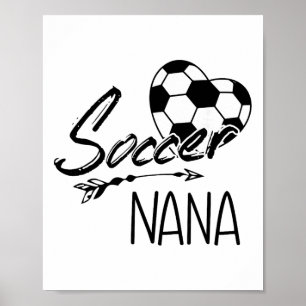 Fußball-Oma Damen Oma-Geschenk  Poster