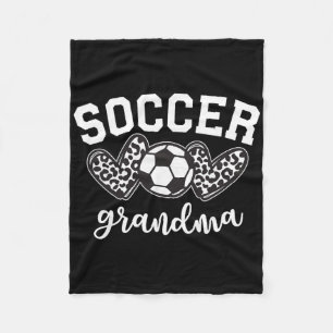 Fußball Oma Fußball Großmutter Spieltag Mutter Fleecedecke