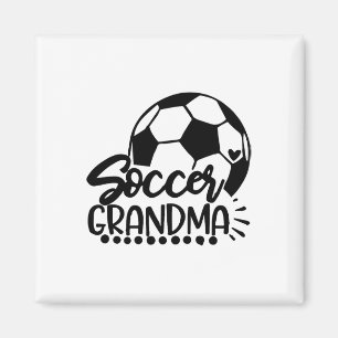 Fußball Oma Großmutter Großmama Us Footbyll G Magnet