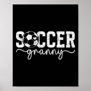 Fußball Oma Großmutter Stolze Oma eines Fußballspi Poster