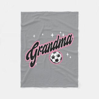 Fußball-Oma Lustige Fußballspielerin Oma Fleecedecke