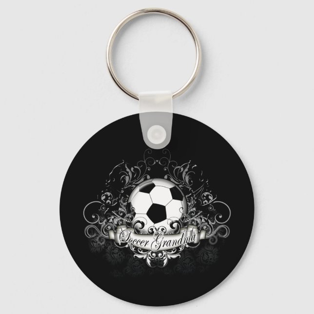 Fußball-Oma Schlüsselanhänger (Vorderseite)