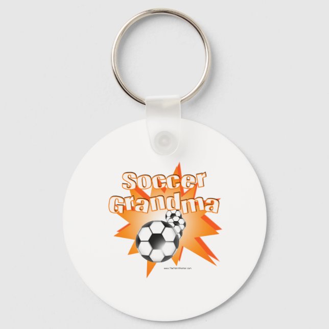 Fußball-Oma Schlüsselanhänger (Vorderseite)