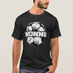 Fußball Opa Fußball Ball geteilt Lustig Fußball Op T-Shirt