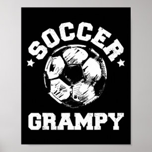 Fußball Opa Fußball Byll Abgenutzt Lustiger Fußbal Poster