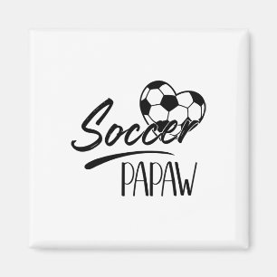 Fußball Opa Herz Familie passendes Team Spieler So Magnet
