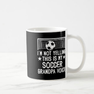 Fußball-Opa Stimme Opa eines Fußballspielers Großv Kaffeetasse