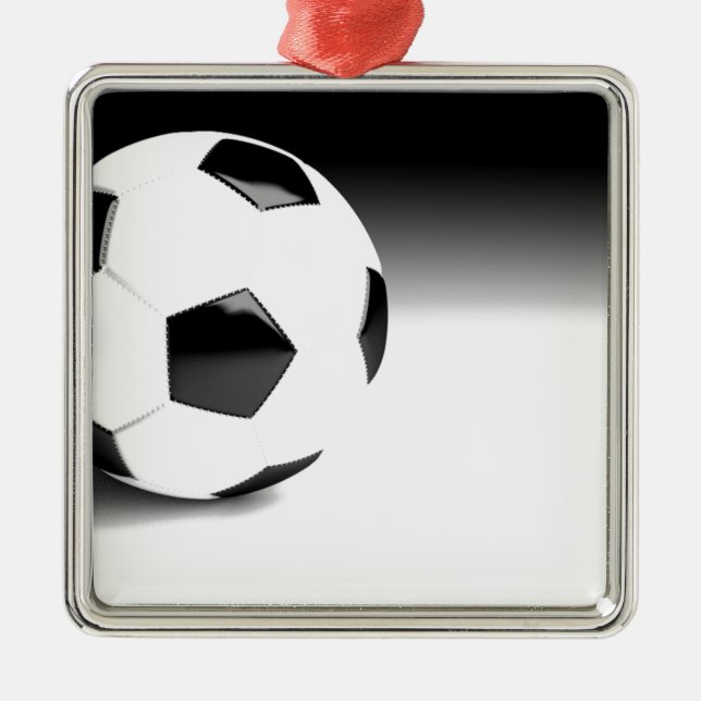 Fußball Ornament Aus Metall (Vorne)