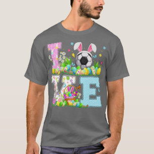 Fußball Ostereier Jagd Witzige Liebe Fußball Easte T-Shirt