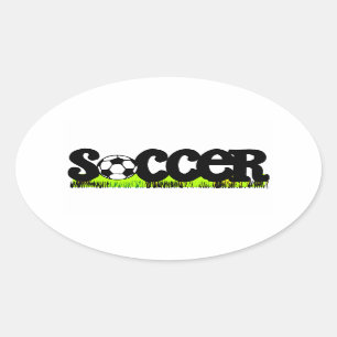 Fußball Ovaler Aufkleber