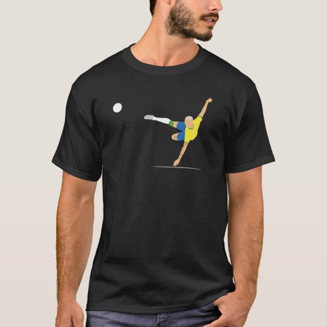 Fußball-Overhead Kick Brasilien T-Shirt (Vorderseite)