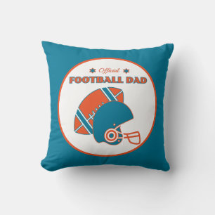 Fußball Papa Sportfans Vintag orange Kissen